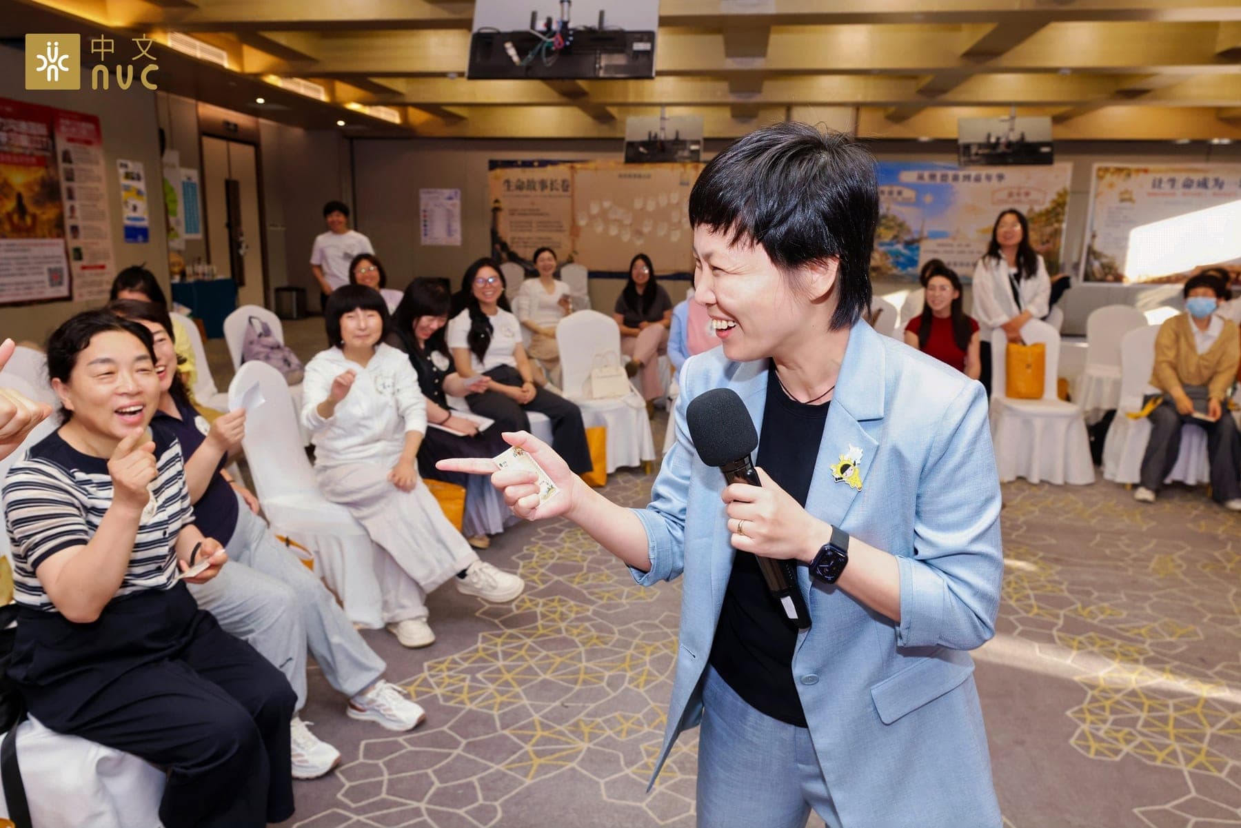 刘轶老师在北京站现场与参与伙伴交流